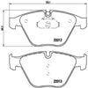 Brembo Front Disc Brake Pad Set for BMW (P06054)