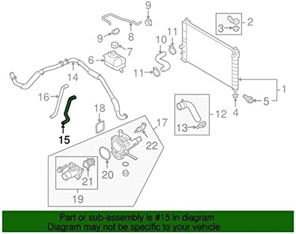 95214145 Heater Outlet Hose, Black