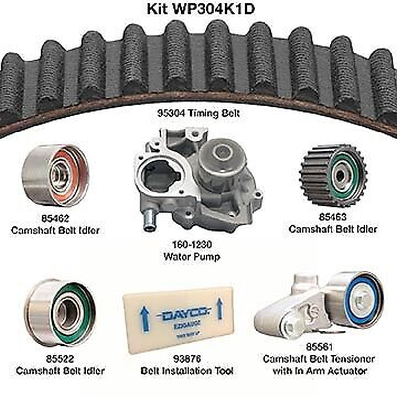 Dayco Engine Timing Belt Kit with Water Pump for 06 Forester WP304K1D