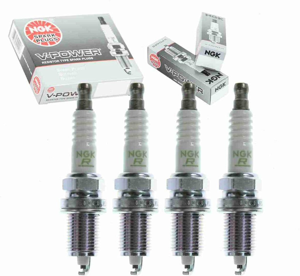 4 Pc NGK V-Power Spark Plugs Compatible with Honda Civic 1.7L L4 2001-2005