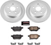 CRK4736 Coated Brake Rotor & Ceramic Brake Pads- Rear
