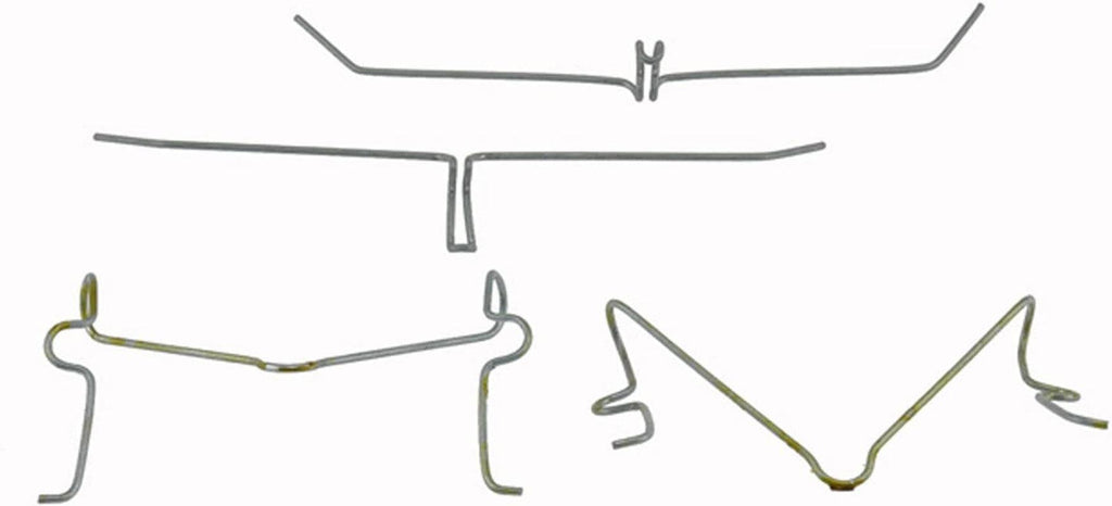 Gold 18K437X Front Disc Brake Caliper Hardware Kit with Springs