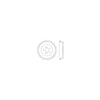 Centric Brake Drum for 09-19 Corolla 123.44050