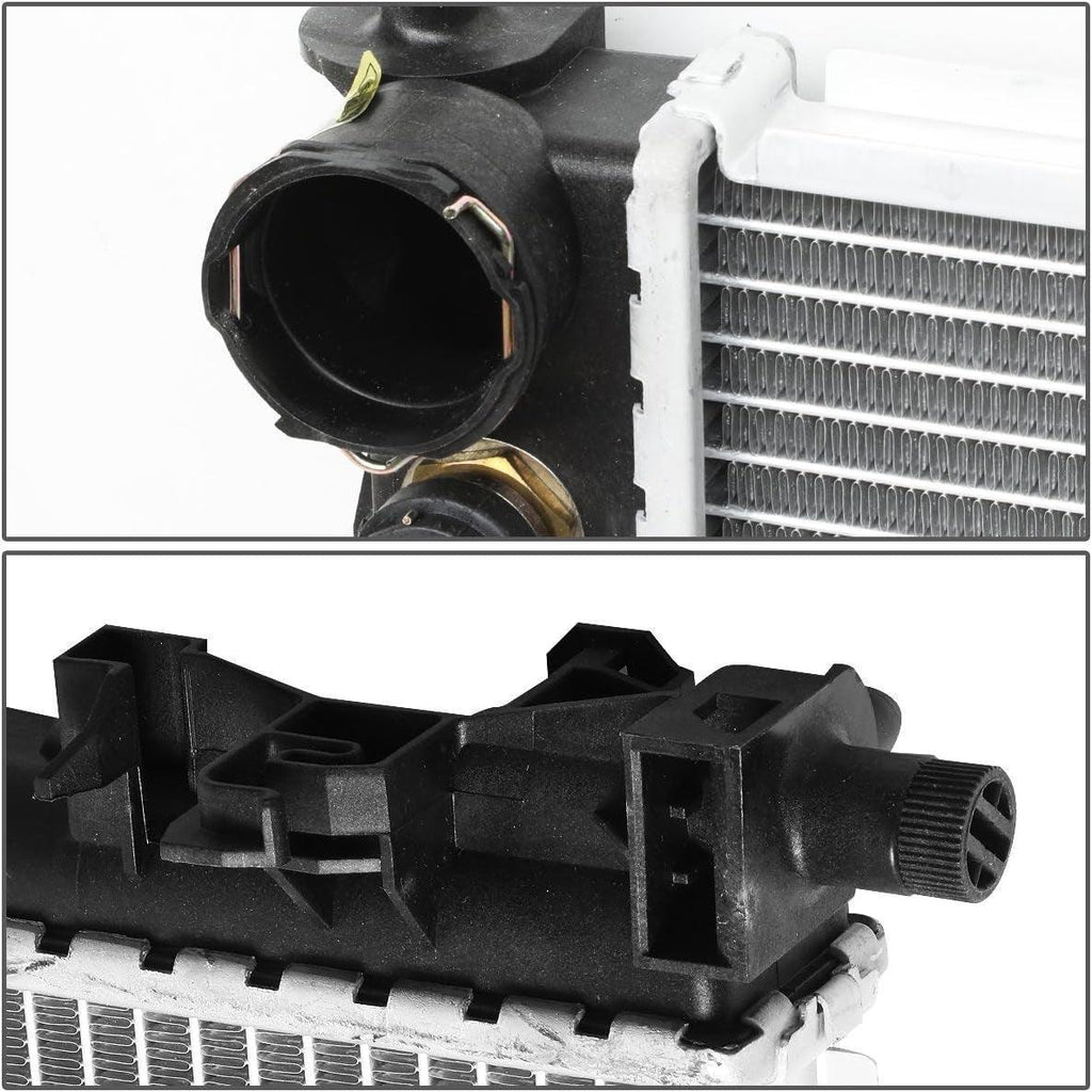 OEM-RA-2337 OE Style Direct Fit Aluminum Radiator Compatible with 01-07 Mercedez C240 / C230 / SLK280, 25-5/8" W X 16" H X 1" D, 1-5/16" Inlet, 1-5/16" Outlet