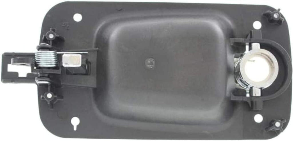 for International 4300 Exterior Door Handle Front, Driver Side Black Bezel with Chrome Lever (2008-2012) | with Key Hole| Trim: Base