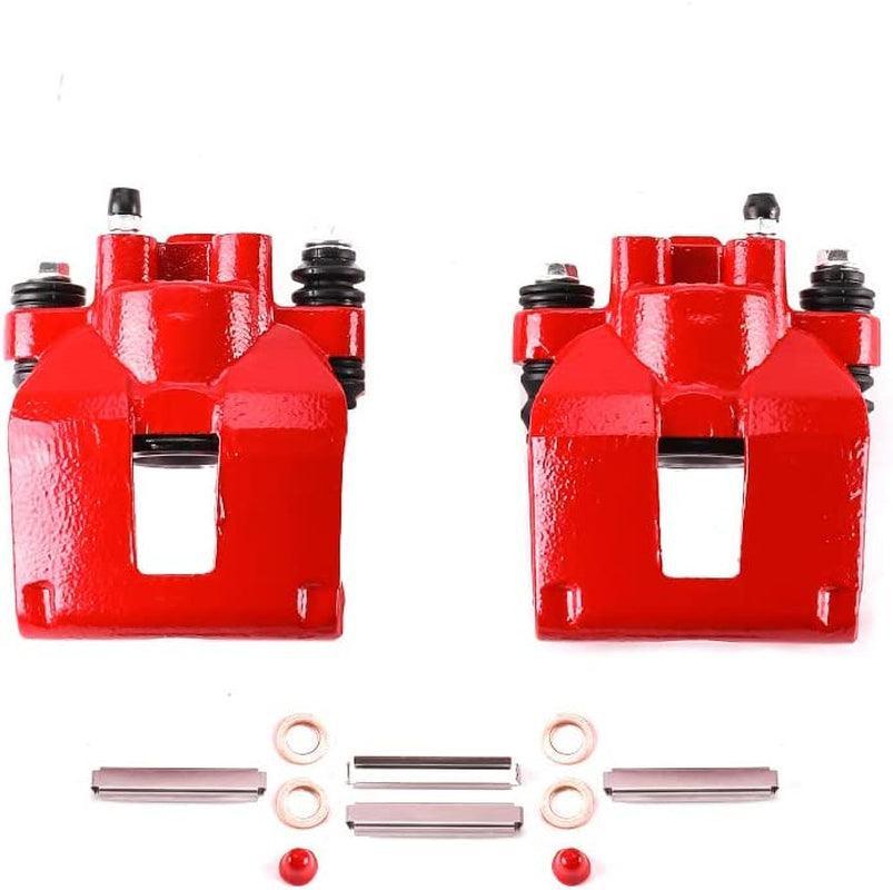 Rear S4604 Pair of High-Temp Red Powder Coated Calipers