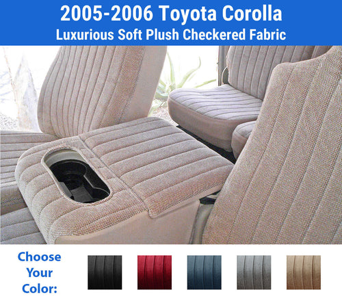 Plush Regal Seat Covers for 2005-2006 Toyota Corolla