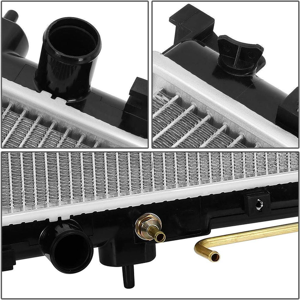 OEM-RA-2842 OE Style Bolt-On Aluminum Core Radiator Compatible with 06-12 Eclipse 2.4 3.8 AT, 29-9/16" W X 13-3/4" H X 13/16" D,1-3/8" Inlet / 1-3/8" Outlet