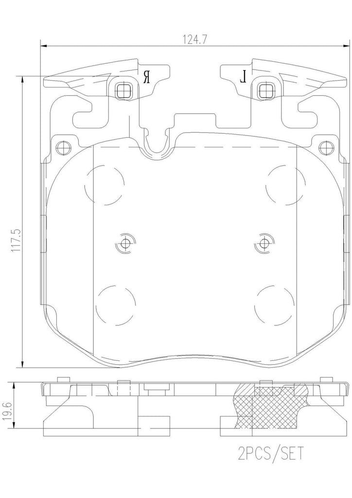 Brembo Front Disc Brake Pad Set for BMW (P06106N)