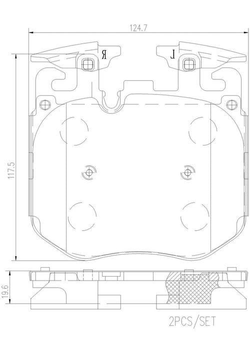 Brembo Front Disc Brake Pad Set for BMW (P06106N)