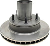 66444R Professional Grade Disc Brake Rotor and Hub Assembly