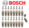 Spark Plugs Double Platinum Plug OEM Bosch for Mercedes V8 98-08 (16Pcs)