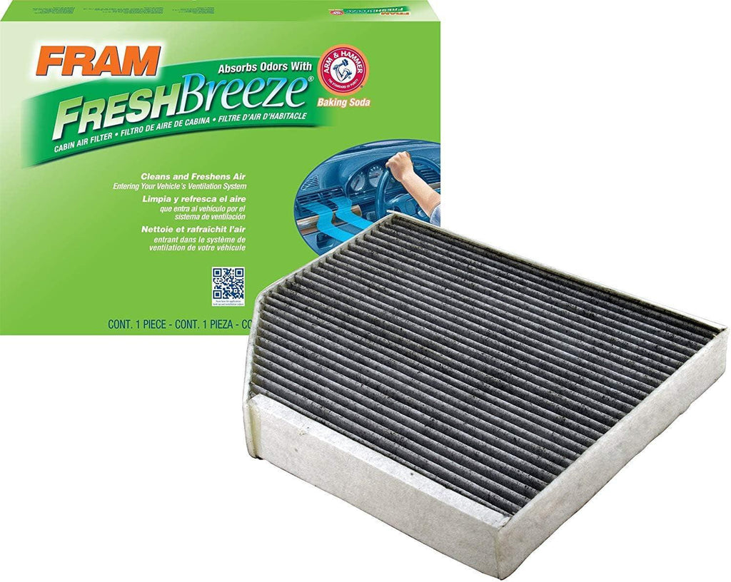 Fresh Breeze Cabin Air Filter Replacement for Car Passenger Compartment W/ Arm and Hammer Baking Soda, Easy Install, CF11179 for Audi Vehicles