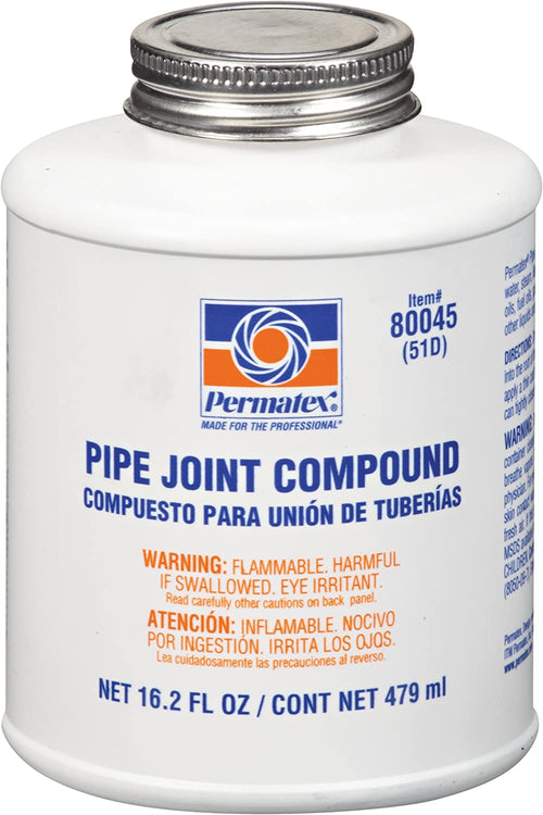 Permatex 80045-12PK Pipe Joint Compound - 16 Oz. Bottle, (Pack of 12)