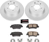 CRK5381 Coated Brake Rotor & Ceramic Brake Pads- Rear