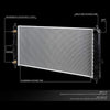 OEM-RA-2608 Aluminum Radiator Compatible with 05-10 Cobalt 2.2 2.4 AT,26-11/16" W X 14-1/2" H X 5/8" D,1-5/16" Inlet /1-5/16" Outlet