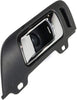 for Lincoln MKS Interior Door Handle Front, Driver Side Black Bezel with Chrome Lever (2009-2016) | with Door Lock Hole| Trim: Base/Ecoboost