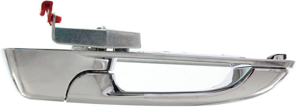 Front Exterior Door Handle Compatible with 2009-2010 Dodge Ram 1500 and 2010 Dodge Ram 2500 / Ram 3500 All Chrome, with Keyhole, Set of 2, Driver and Passenger Side