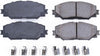 Power Stop Front 17-1210 Z17 Evolution Ceramic Brake Pads and Hardware Set