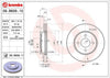 Brembo Front Disc Brake Rotor for Cobalt, G5, Ion (09.B606.11)