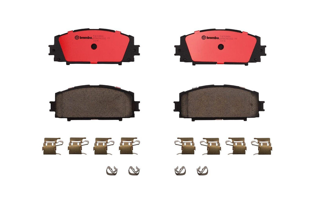 Brembo Front Disc Brake Pad Set for 07-18 Toyota Yaris (P83086N)