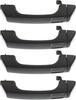 Front and Rear Exterior Door Handle Compatible with 2006-2010 Hummer H3 and 2009-2010 Hummer H3T, Set of 4, Driver and Passenger Side, Gray