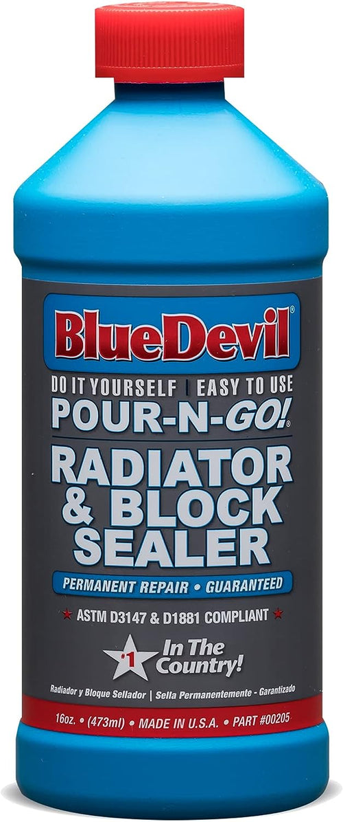 Bluedevil Products 00205 Radiator & Block Sealer - 16 Ounce