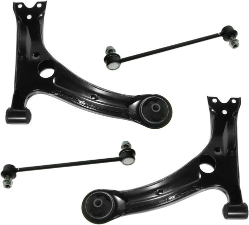 4 Piece Kit Front Control Arm Sway Bar End Link LH RH for Corolla Vibe Matrix