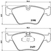 Brembo Front Disc Brake Pad Set for 525I, 528I (P06065)