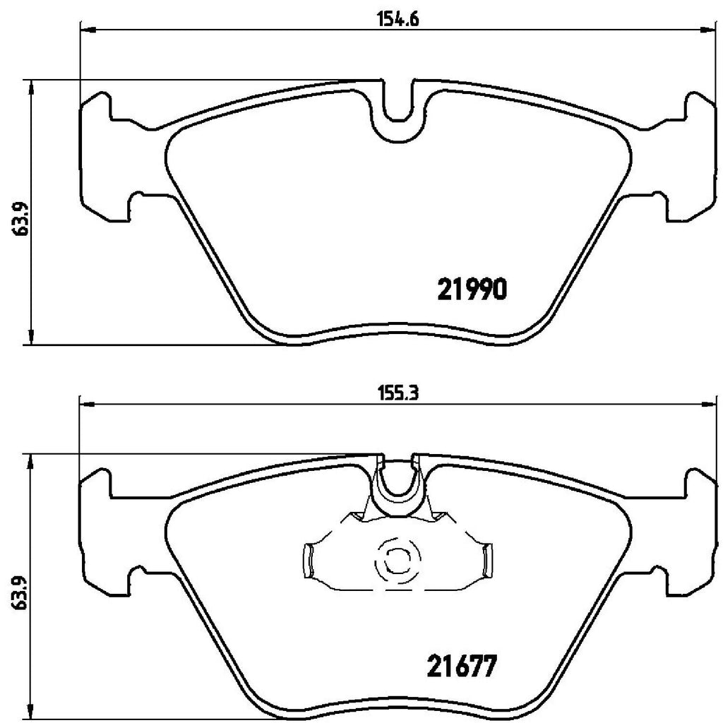 Brembo Front Disc Brake Pad Set for 525I, 528I (P06065)