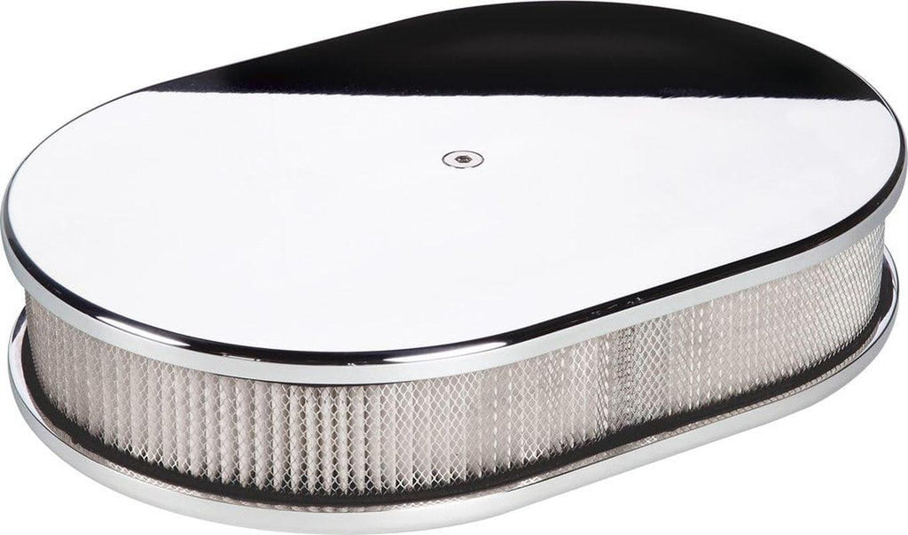 15329 Small Oval Plain Billet Air Cleaner
