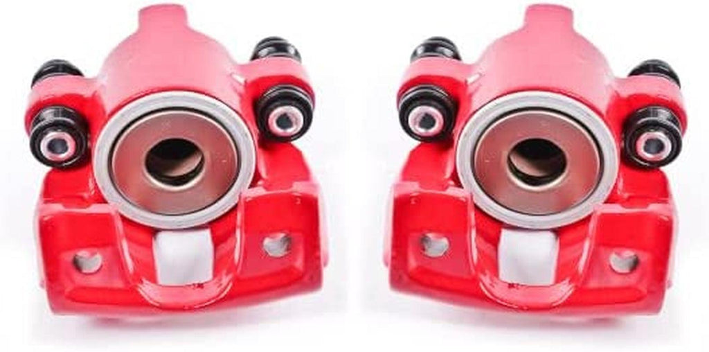 Rear S4678 Pair of High-Temp Red Powder Coated Calipers