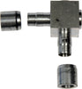 Dorman 800-691 5/16 In., 90 Degree Aluminum Line Connector, 4 Pack