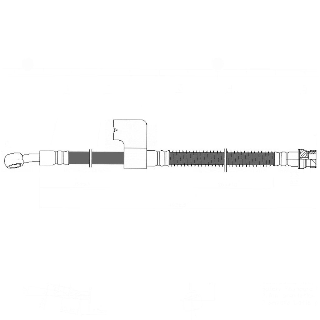 Centric Brake Hydraulic Hose for Hyundai 150.51068