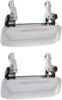 Front Door Handle Compatible with 2001-2011 Ford Ranger Outer All Chrome Metal Passenger and Driver Side