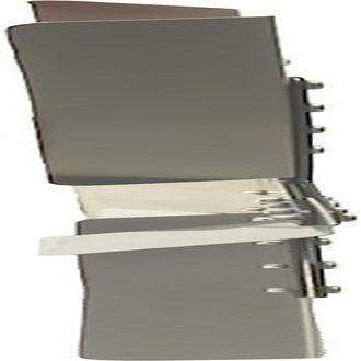 Derale  18" High Performance Stainless Steel Flex Fan Standard Rotation,Black