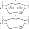 Brembo Front Disc Brake Pad Set for Mercedes-Benz (P50063)