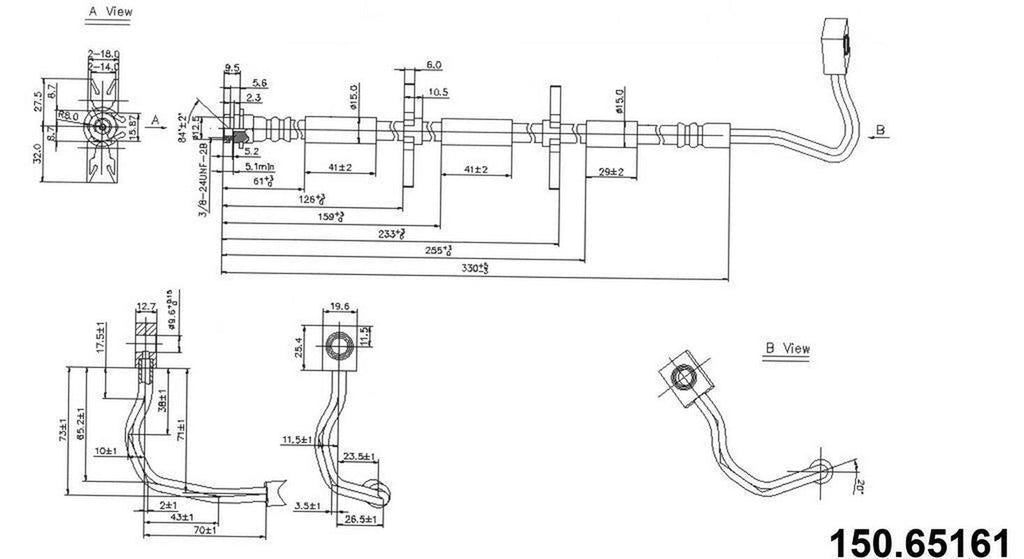 Centric Brake Hydraulic Hose for 04-05 F-150 150.65161