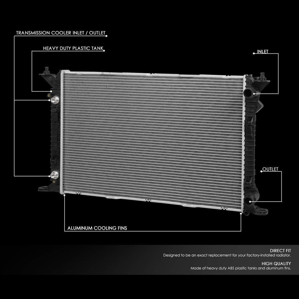 OEM-RA-13188 Factory Style Aluminum Cooling Radiator Compatible with 09-16 Audi A4 / 10-17 A5 / 13-16 Allroad / 15-18 Q3 AT,