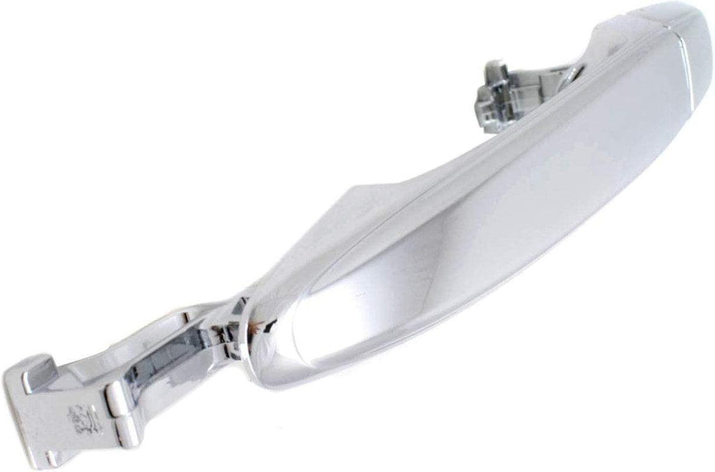 Aftermarket Rear Exterior Door Handle Compatible with 2004-2010 Toyota Sienna, Set of 2, Driver and Passenger Side, Chrome