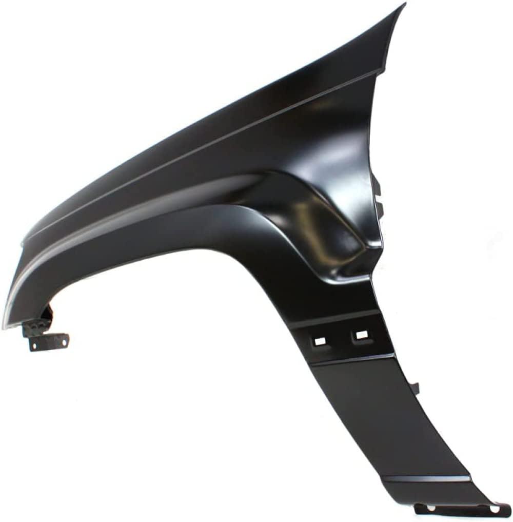 Compatible with Jeep Grand Cherokee 1999 00 01 02 03 2004 Front Fender Driver Side | with Body Cladding Holes | Replacement for 55135901AC, CH1240211 | Trim: All Submodels