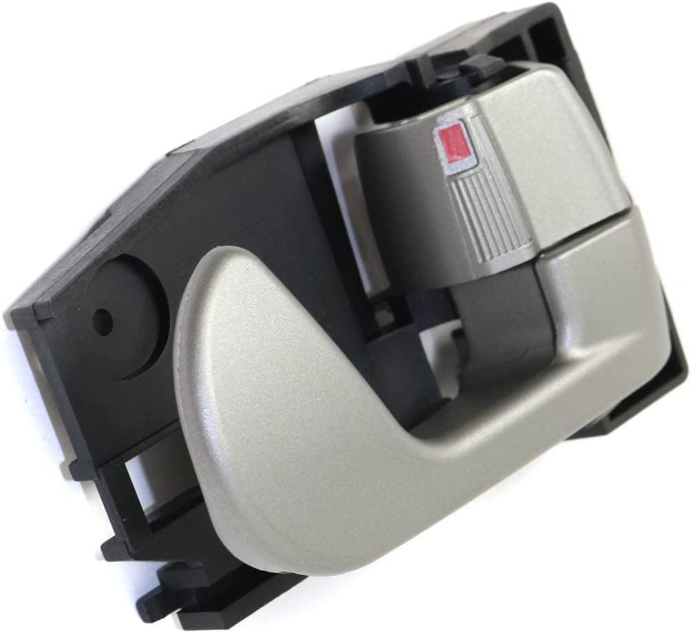 For Mitsubishi Endeavor Interior Door Handle Front or Rear, Passenger Side Gray (2004-2011) | with Door Lock Button | Trim:All Submodels | MI1353117 | MR642041
