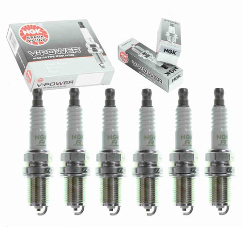 6 Pc NGK V-Power Spark Plugs Compatible with Infiniti QX4 3.3L V6 1997-2000