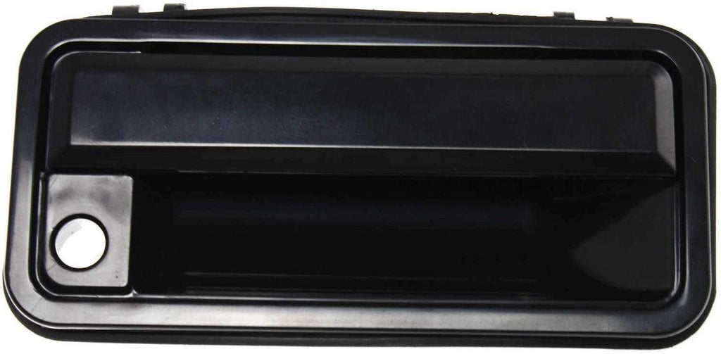 Exterior Door Handle Set of 3 Compatible with 1988-1994 Chevrolet C1500, Fits 1992-1994 GMC Yukon, Fits 1988-1994 Chevrolet K1500 & 1988-1994 Chevrolet C2500 Front, Smooth Black