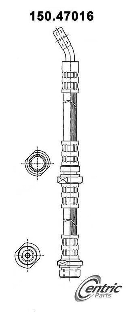 Centric Brake Hydraulic Hose for Impreza, Legacy 150.47016