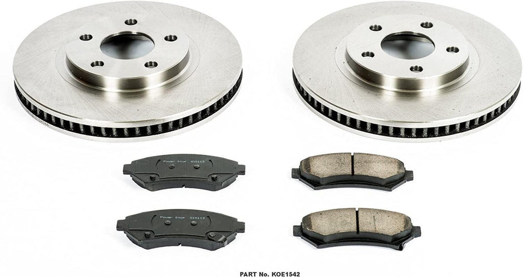 KOE1542 Autospecialty Front Replacement Brake Kit-Oe Brake Rotors & Ceramic Brake Pads