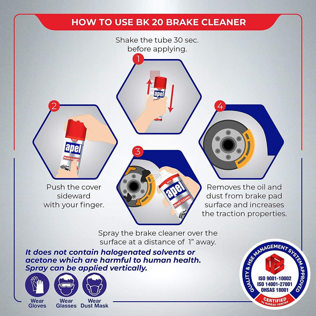 Brake Cleaner (12 X 15.1 Fl Oz) Non-Chlorinated Brake Parts Cleaner for Disc, Pads, Calipers, Springs, Rotors and Clutch (Pack of 12)