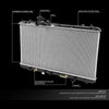 OEM-RA-2980 Factory Style Aluminum Core Cooling Radiator Compatible with 07-09 Suzuki SX4 AT/MT,27-15/16" W X 14-3/4" H X 1-1/16" D