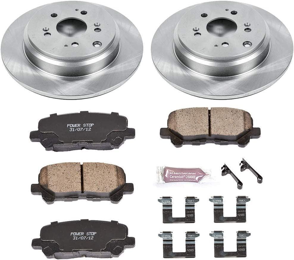 KOE4685 Autospecialty Rear Replacement Brake Kit-Oe Brake Rotors & Ceramic Brake Pads