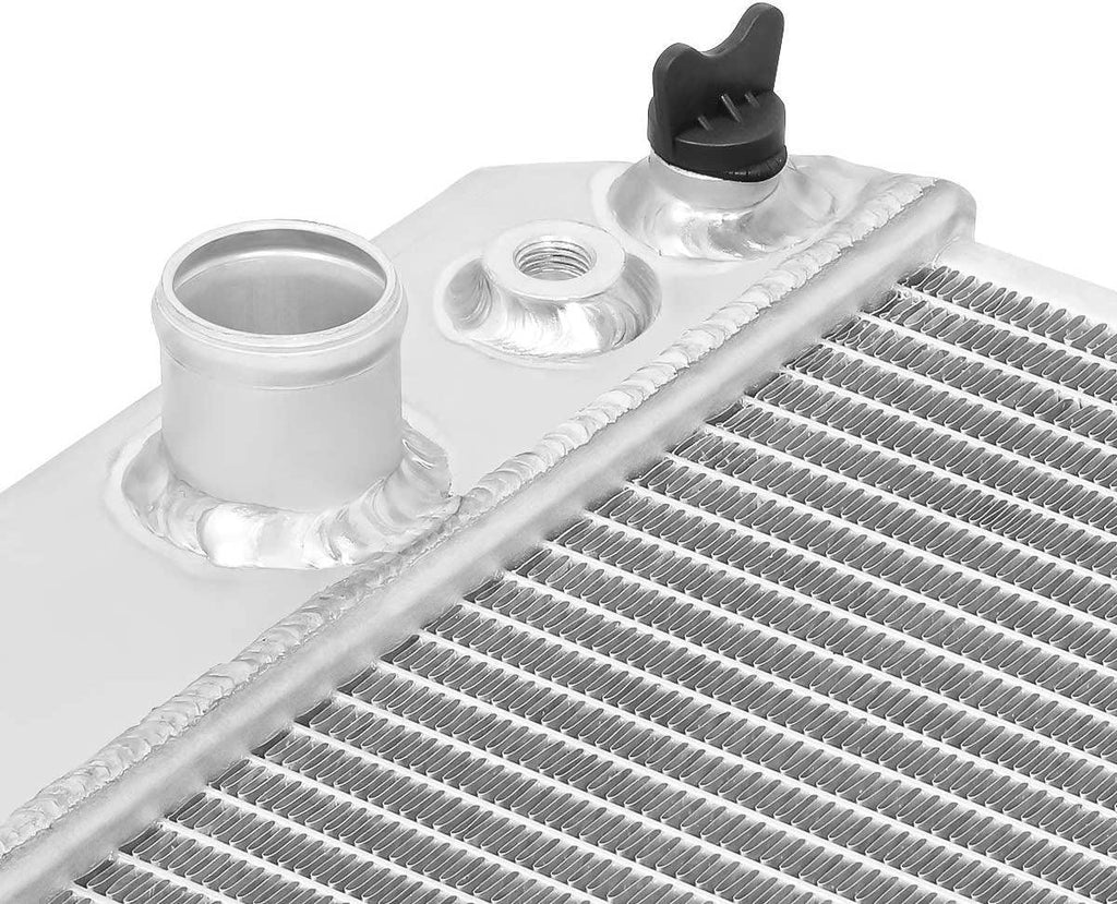 RA-S10V882-3 Aluminum 3-Row Racing Radiator,Metallic